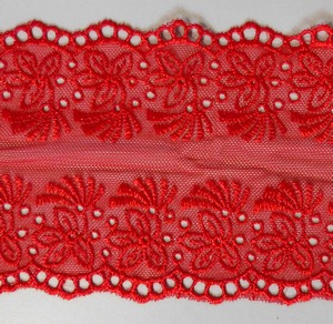 Nylon Lace 4119 10cm (14.5 yard), Red 112